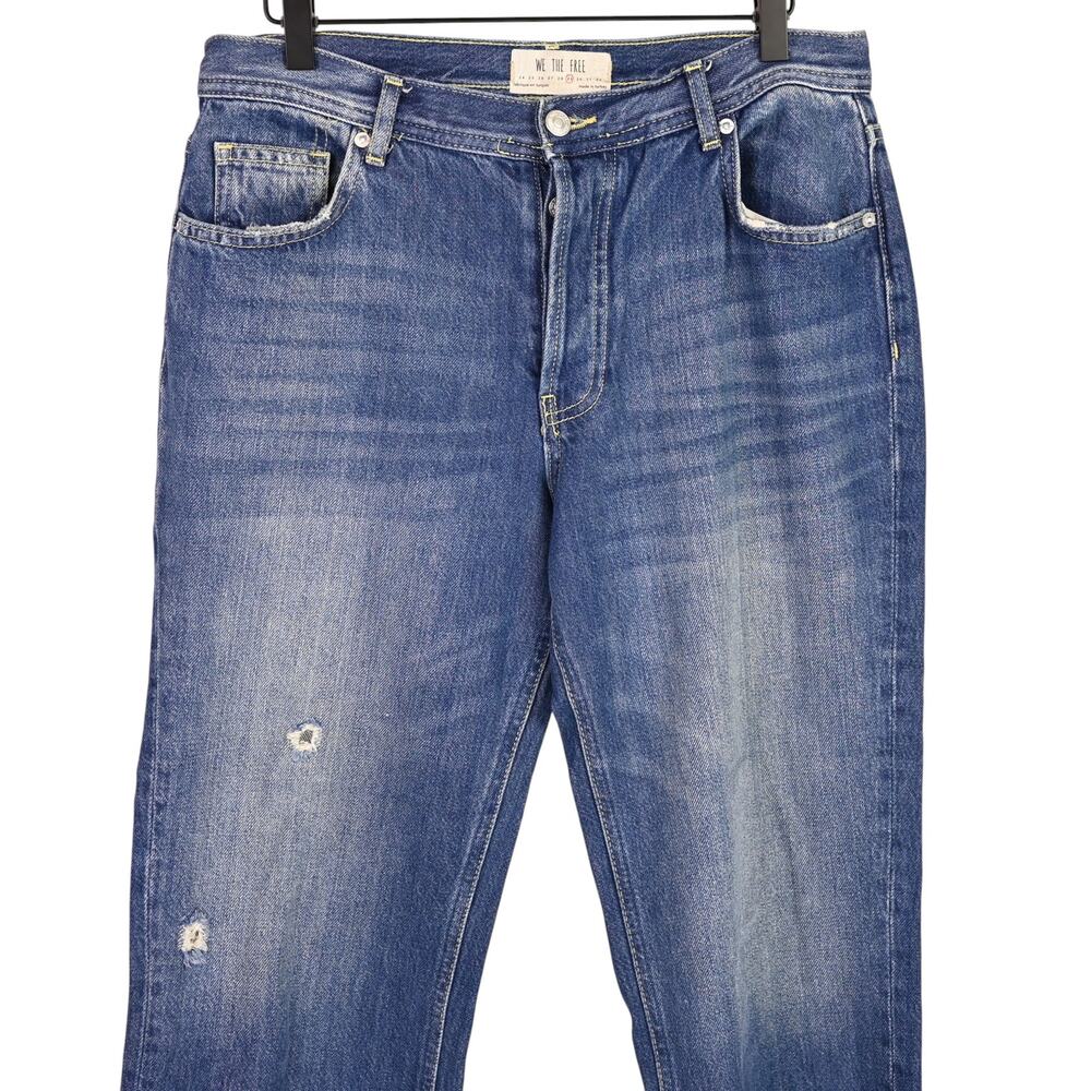 Free People We the Free Maggie Mid-Rise Straight Leg Jeans, size 29 - Picture 2 of 8